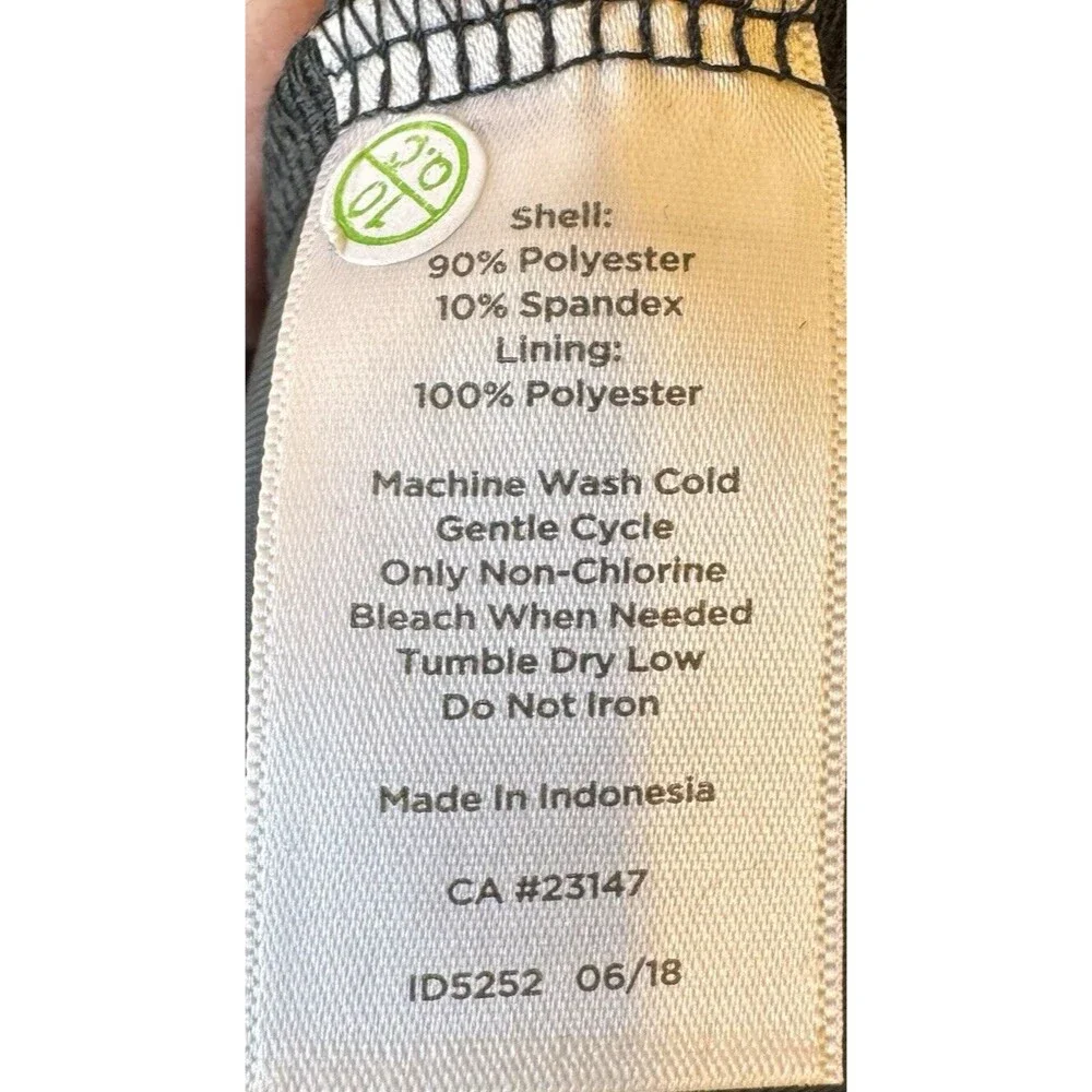 Talbots Dress Size Medium Black Velvet Faux Wrap V Neckline‎ Holiday - Picture 6 of 9